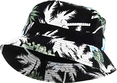 KBETHOS Floral Print Bucket Hat Hawaii Hat Cap