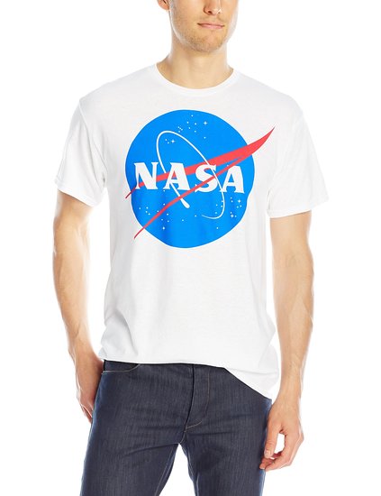 NASA Men's Short Sleeve Logo Graphic T-Shirt