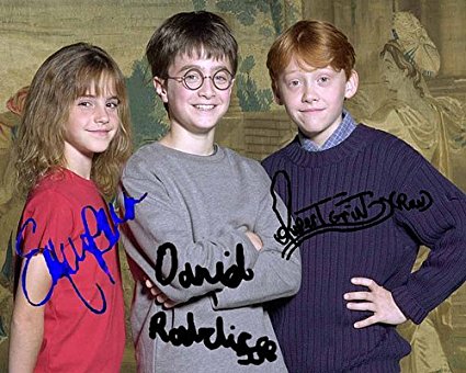 Harry Potter Candid Autographed Preprint Signed Photo