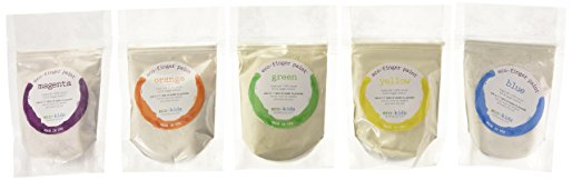 Finger Paint - Eco Kids Non-Toxic Natural Paint - Safe Art Product 5 (4oz) Containers