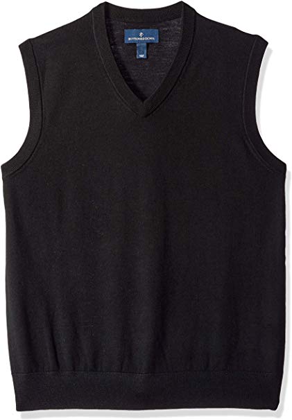 Amazon Brand - BUTTONED DOWN Men's Italian Merino Wool Lightweight Cashwool Sweater Vest