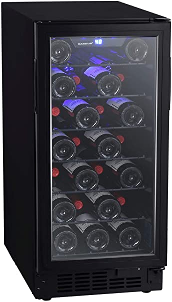 EdgeStar BWR301BL 15 Inch Wide 30 Bottle Built-In Wine Cooler with Slim Design