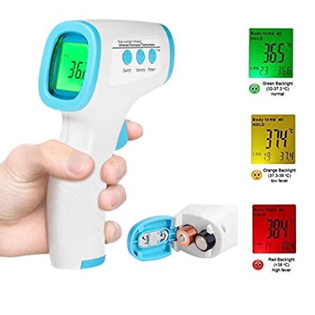Digital Infrared Forehead Thermometer,Non-Contact Digital Thermometer with Fever Alert Function,3 in 1 Digital Medical Infrared Thermometer for Baby,Adults and Surface of Objects