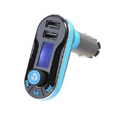 DLAND Bluetooth MP3 Player FM Transmitter Hands-free Car Kit Charger Support SD CardUSB for iPod iPhone 5 5S 5C 4S 4 iPad Samsung Galaxy S5 S4 S3 Note 3 2 HTC One M8 Sony Xperia Motorala Nokia Smartphones