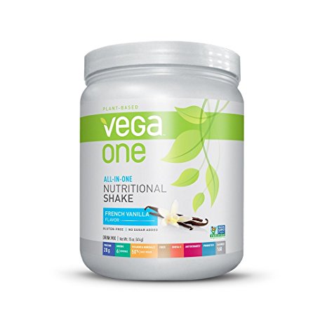 Vega One All-in-One Nutritional Shake, French Vanilla, 15 Ounce