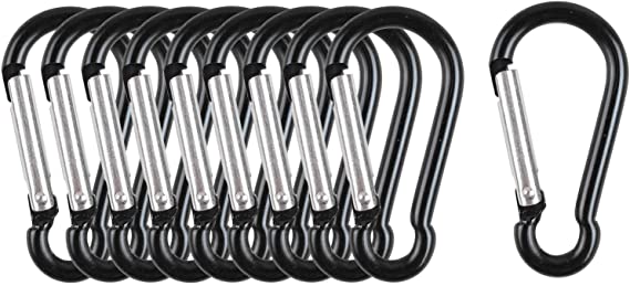 OMUKY Carabiner Clips Snap Hook Carabiner Clamp Nonlocking Carabiners for Camping Traveling Hiking Keychains Outdoor Buckle 10-Pack