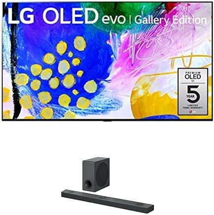 LG 97-Inch Class OLED evo Gallery Edition G2 Series Alexa Built-in 4K Smart TV (OLED97G2PUA, 2022) Sound Bar and Wireless Subwoofer S90QY - 5.1.3 Channel, Home Theater Audio with Dolby Atmos