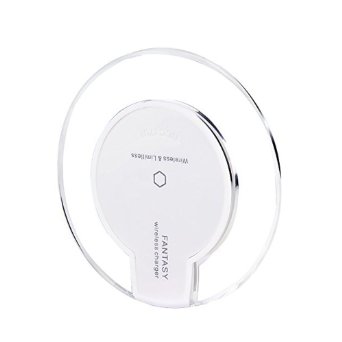 LANSONTECH Qi Wireless Charger Charging Pad for Samsung Galaxy S7  S7 Edge  S6  S6 Edge  S6 Plus Note 5 Nexus 4 5 6 7 Nokia Lumia 920 HTC 8X and All Qi-Enabled Devices White