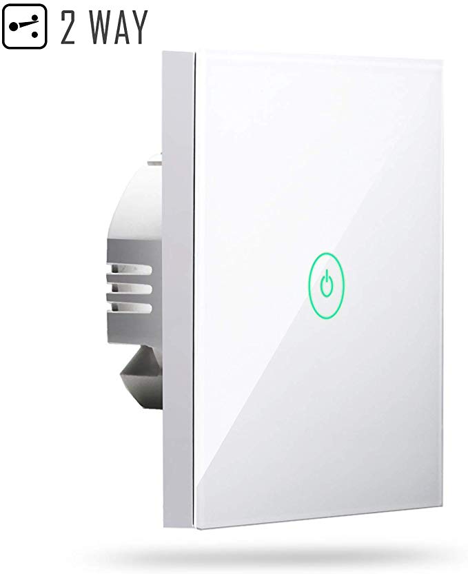 Light Switches, Meross Smart 2 Way Light Switch Compatible with Alexa and Google Home Easy in-Wall Installation