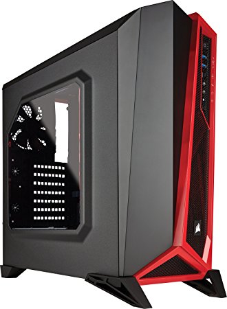 Corsair Carbide Series SPEC-ALPHA Mid-Tower Gaming Case,  Black/Red