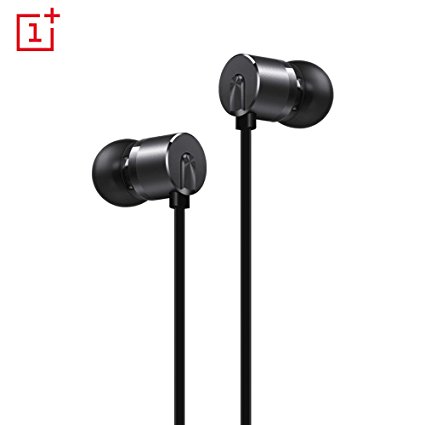 OnePlus Bullets V2 Headphones In-Line Remote Control with MIC Original One Plus In-Ear Earphone Richer Bass Headset, Best Noise Cancelling, Pack in OnePlus Retail Package
