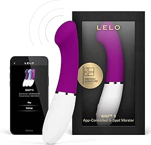 LELO Gigi 3 App-Controlled G-Spot Vibrator for Women with 8 Pleasure Settings, Female Vibrator, Sex Toy, Adult Toy, Deep Rose