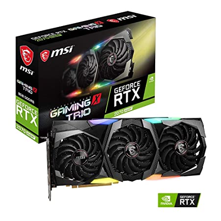 MSI GeForce RTX 2070 Super Gaming X Trio 8GB GDDR6 Gaming Graphic Card