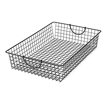 Spectrum Diversified Stowaway Basket, Under Bed Storage, Large, Industrial Gray