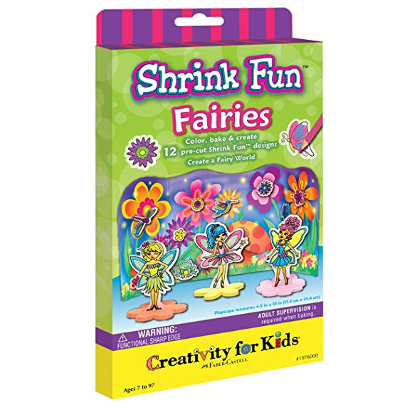 Creativity for Kids Shrink Fun Fairies - Shrink Plastic Activity Kit