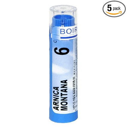 Boiron Homeopathic Medicine Arnica Montana 6C Pellets 80-Count Tubes Pack of 5