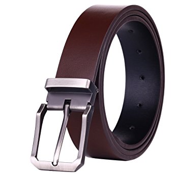 Beltox Fine Men's Genuine Leather 1.3" Wide Dress Belts