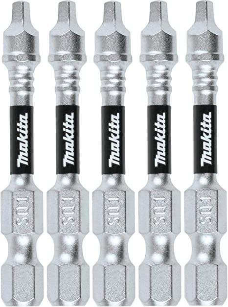 Makita E-00935 Impact XPS #1 Square 2" Power Bit, 5/pk