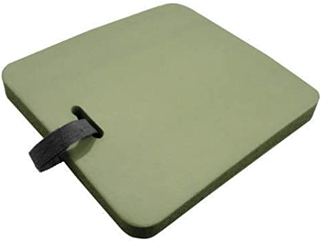 Moss Green Thick Seat Cushion with Holding Handle and Velcro Strap