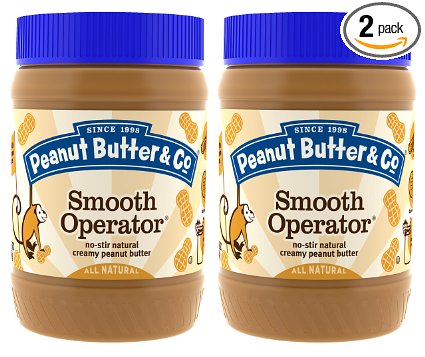 Peanut Butter & Co. Peanut Butter, Smooth Operator, 16 Ounce Jars (Pack of 2)
