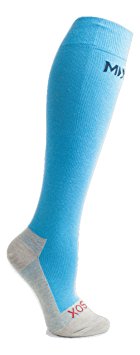 MDSOX Graduated Compression Socks, Light Blue, Small