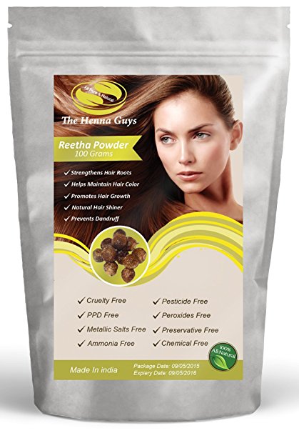 Aritha / Reetha Powder - 100% Natural & Pure Hair Conditioner - 100 grams