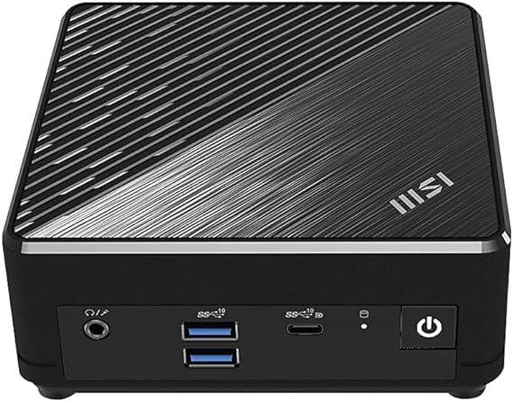 MSI Cubi N ADL Mini PC: Intel Celeron N100, Wi-Fi, Thunderbolt Type C, Black, Non-OS/Barebone: ADL-020BUS