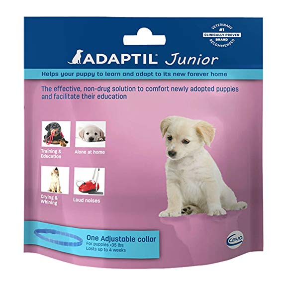 Adaptil Junior Collar for Puppies (&lt;35 lbs) - Constant Calming and Comfort Everywhere