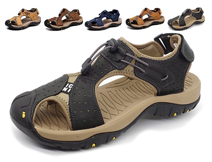 Athletic Sport Sandals Outdoor Men Summer Fisherman Beach Leather Casual Shoes Breathable Strap Hiking Walking