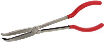 ABN Long Reach 10in 90-Degree Bent Nose Pliers for Hard-to-Reach Narrow Spaces and Limited Clearance Areas