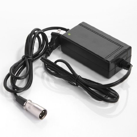 Masione 24V 2A Scooter battery Charger with male XLR connector