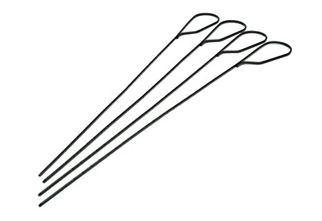 Charcoal Companion Nonstick Marshmallow Grilling Kabob Skewers, Set of 4