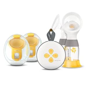 Medela Swing Maxi Pump Your Way Deluxe Bundle with Wearable in-Bra Collection Cups and PersonalFit Flex Breast Shields