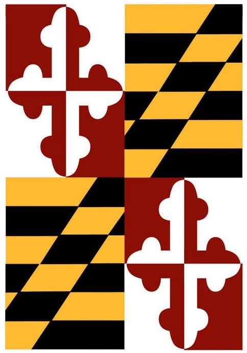 Evergreen Flag Maryland State Applique Garden Flag - 12.5 x 18 Inches Outdoor Decor for Homes and Gardens