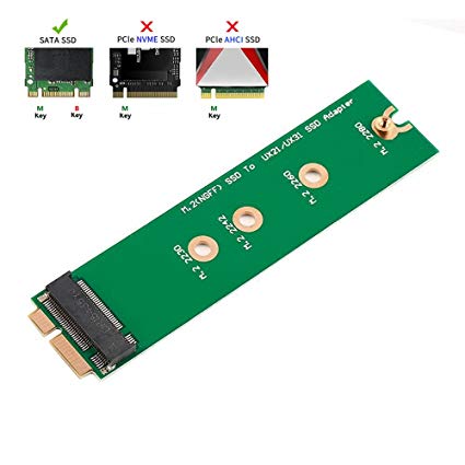 QNINE M.2 NGFF SATA SSD to Zenbook UX31 UX21 Adapter Conventer Card, Hard Disk Drive Replacement Converter ASUS