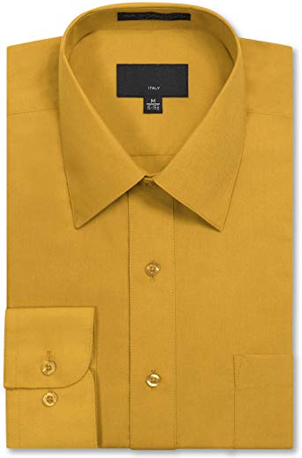 JD Apparel Men's Regular Fit Dress Shirts