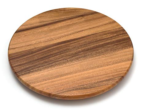 Lipper International 1116 Acacia Wood 16" Lazy Susan Kitchen Turntable