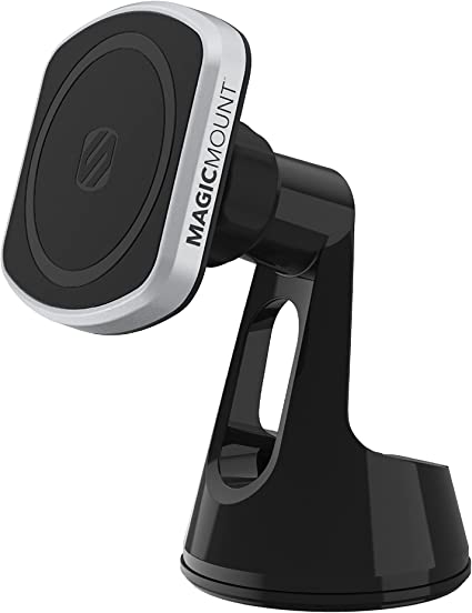 SCOSCHE Compatible with MagSafe, iPhone, Galaxy, Pixel MagicMount Pro 2 Universal Magnetic Phone Suction Cup Mount for The Car, Home or Office MP2WD-XTSP