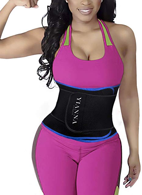 YIANNA Waist Trainer Slimming Body Shaper Belt - Sport Girdle Waist Trimmer Compression Belly Weight Loss