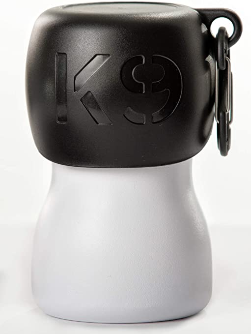 H2O4K9 Stainless Steel K9 Water Bottle (9.5oz, Matte White)