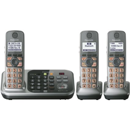 Panasonic KX-TG7743S Link2Cell Bluetooth Cellular Convergence Solution with 3 Handset