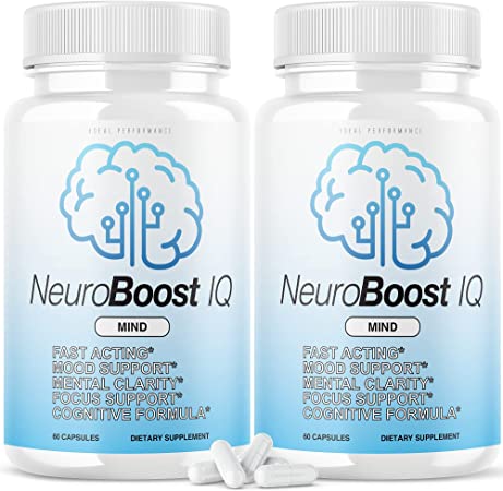 (2 Pack) Neuro Boost IQ Supplement Brain Pills Mind Ben Carson Neurobooster Neuroboostiq (120 Capsules)