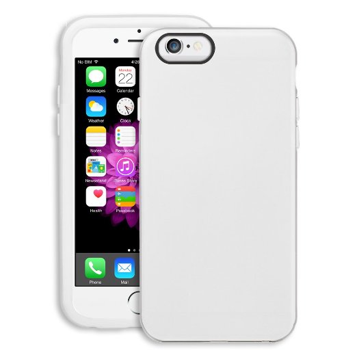 iPhone 6s Case - OZAKI Ocoat SHOCKCASE Extreme Anti-Shock Slim Case For iPhone 6 and 6s 47 Military Drop Standard  Mega Tough Super Slim  Facedown Anti-scrach  Easy Full Access - White