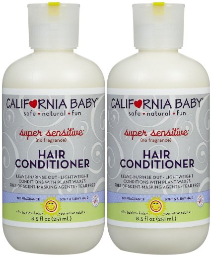 California Baby Hair Conditioner - Super Sensitive - 85 fl oz - 2 pk