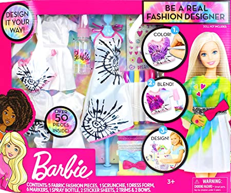 Tara Toys Barbie Tie-Dye Be A Real Fashion Designer