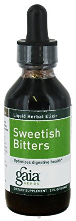 Gaia Herbs Sweetish Bitters Elixir, 2-Ounce Bottle