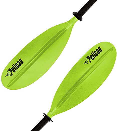 Pelican Aluminum Kayak Paddles 87-Inch / 220cm for Kayaking Boating - Tough & Lightweight 3 Colors, Black, Lime and Orange