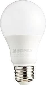 Topaz LED Light Bulb, A19, 9W, 2700K, 90CRI Dimmable