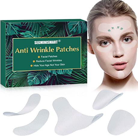 Facial Anti-Wrinkle Patches,Face Wrinkle Patches,Anti Wrinkle Patches,Eye,Mouth or Frown Wrinkles - Wrinkle Patches for Face Overnight Prevention