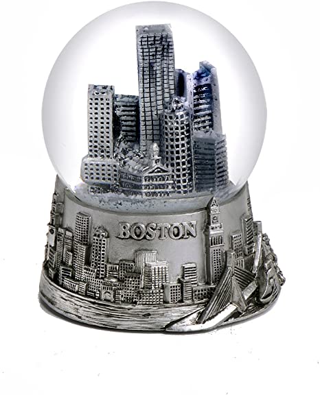 Boston Silver Snow Globe 65mm